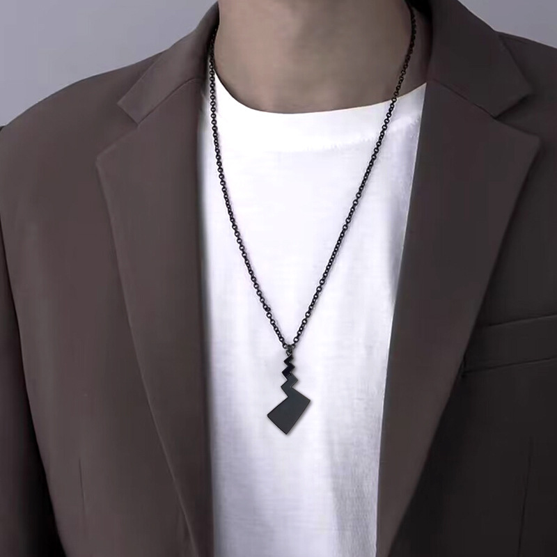 ins japoneses y coreanos lindos colgantes de cola metálica relámpago llaveros bolsas escolares parejas colgantes de moda