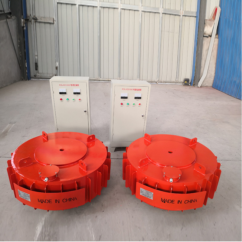 电磁除铁器除铁机悬挂式电磁吸铁器现货干式吊挂式圆盘式电磁除铁