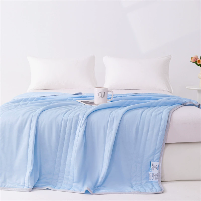 2025 новое крутое шелковое летнее одеяло, однотонное летнее одеяло, одеяло с кондиционером, летнее тонкое одеяло, прямая трансляция, внешняя торговля