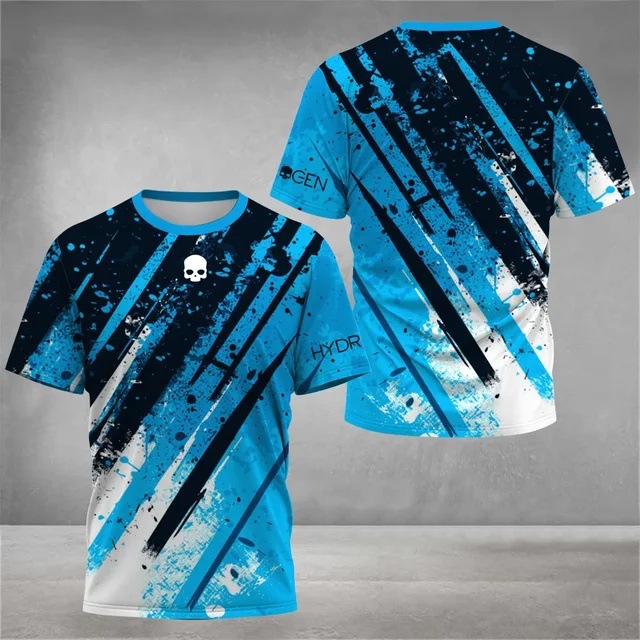 2025 venta caliente moda 3D impresión digital para hombres deportes deportes suelta transpirable manga corta cuello redondo camiseta en stock