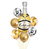 Balloon, set, evening dress, decorations, layout, wineglass, suitable for import, new collection, champagne color, 7 pieces