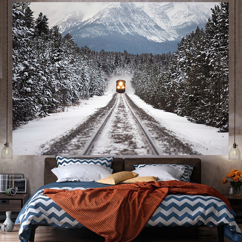 Tela de fondo ins estilo colgante papel pintado de tela dormitorio habitación renovación diseño noche lienzo cartel decorativo paño de pared