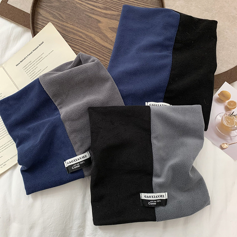 Otoño y invierno de nuevo cuello para hombres deportes de ciclismo antifría caliente al aire libre bufandas de peluche universal cubierta de abrigo