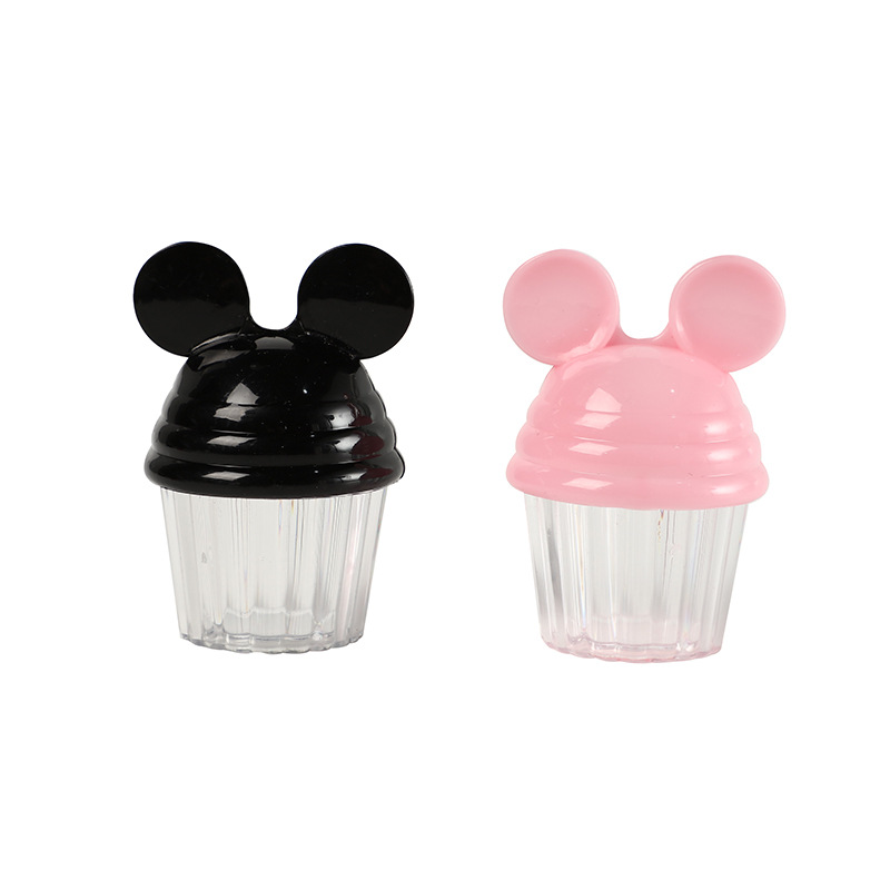 Creativo círculo dibujos animados Mickey avatar PS caja de dulces de plástico acrílico transparente caja de dulces de boda caja de pastel
