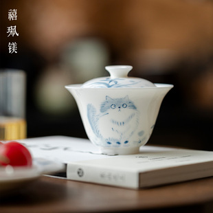 Women's covered bowl_high-value anti-scalding portable tea set_1688 procurement encyclopedia