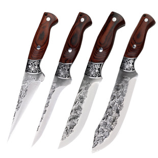 Forging steel head carving boning knife special knife for killing pigs meat cutting knife slaughtering mutton cutting knife sharp knife stainless steel