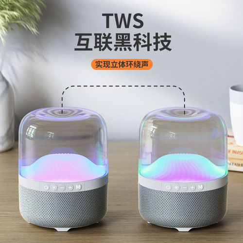 Bluetooth Speaker TG325 with Harman Kardon Style, Wireless RGB LED, Furniture Desk, 3D Stereo, Breathing Lamp