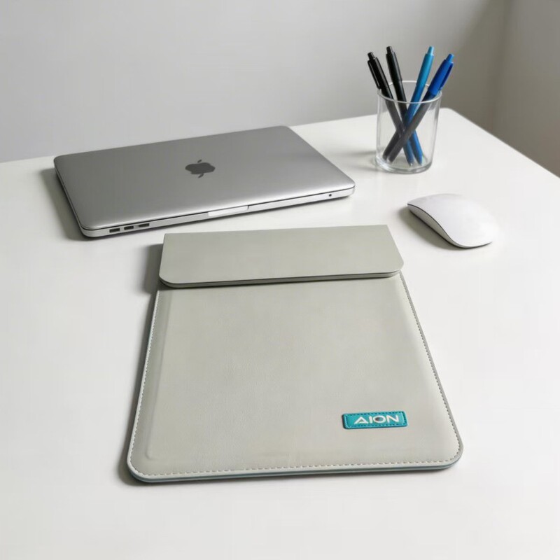 New Laptop Bag, Three-In-One Wireless Charging Protective Cover, Office Computer Leather Case, Cross-Border