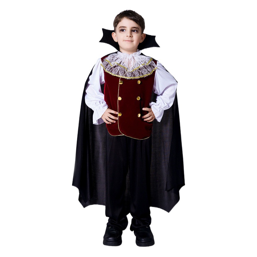Niños horror vampiro niño traje Halloween fantasma Festival mascarada Cosplay partido rendimiento traje