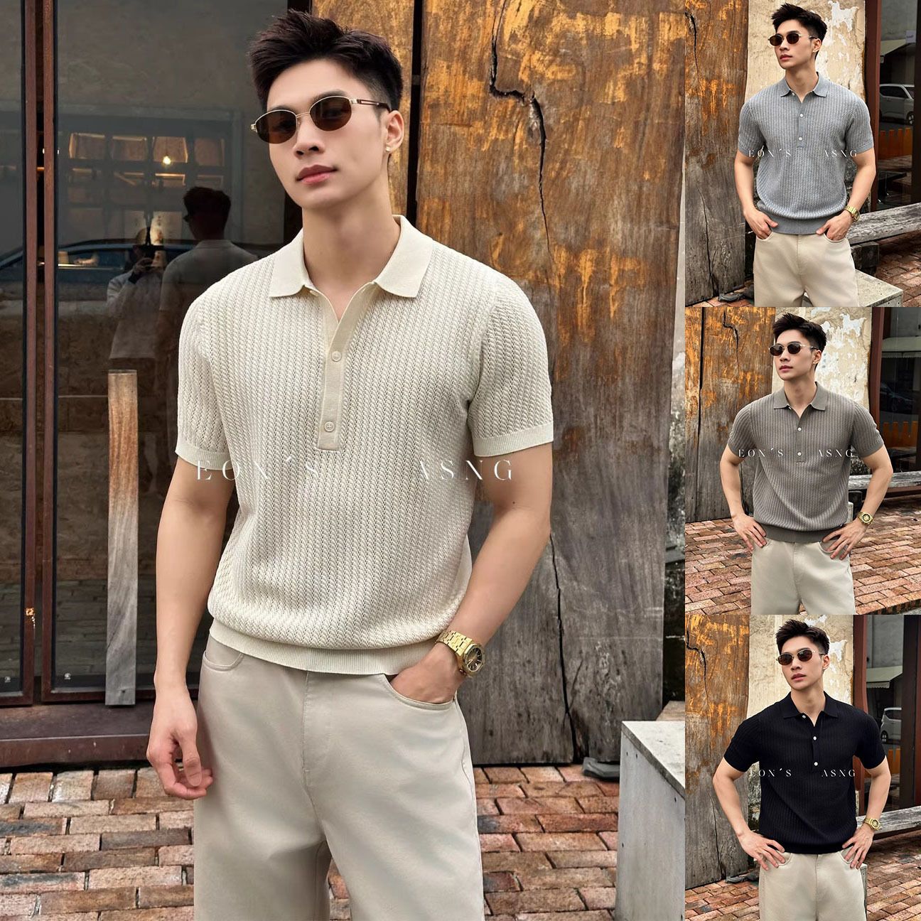 Camisas de punto de estilo antiguo, camisetas de manga corta, camisetas de hombre, texturas de verano comerciales, fábrica transfronteriza al por mayor