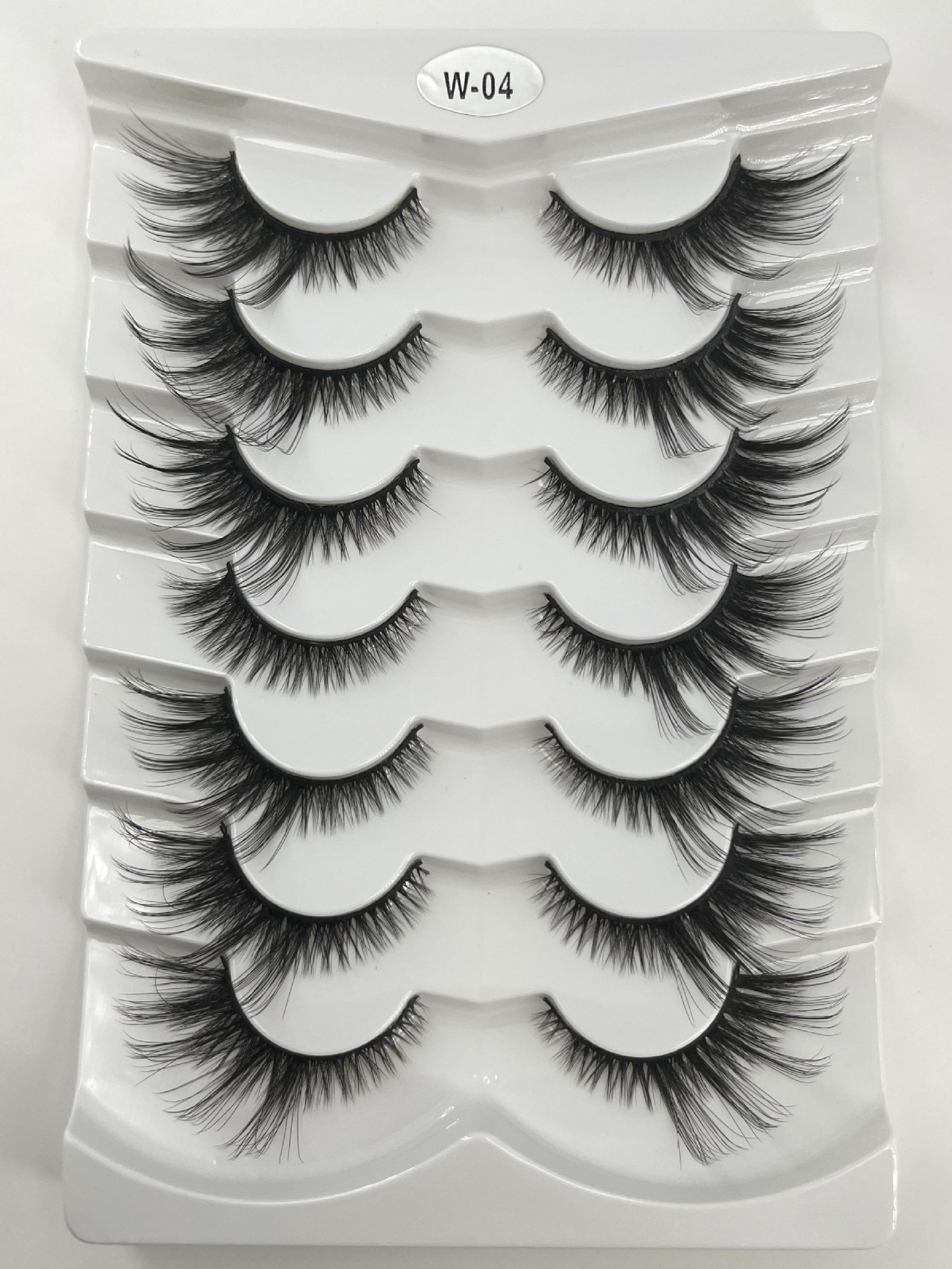 Explosiones transfronterizas de 7 pares de ojos de zorro, pestañas falsas, pestañas gruesas, pestañas de gato, pestañas falsas, pestañas alargadas, pestañas falsas