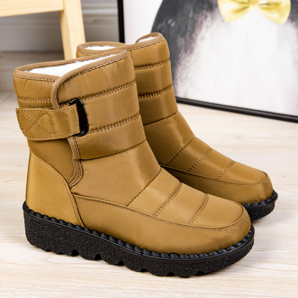 Nuevo invierno transfronterizo calentamiento hombre gran botas de nieve zapatos de altura impermeables para mujeres pareja zapatos de edad avanzada zapatos de caminar
