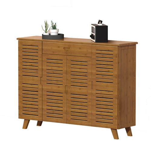 New Chinese style door shoe cabinet door shoe rack home living room entry shoe rack drawer dustproof multi-layer storage cabinet