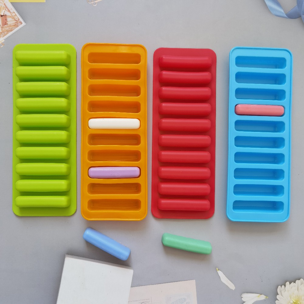 Silicone 10 dedos largos 591 pastel jalea pudín jabón molde de pastel de chocolate utensilios de horneado