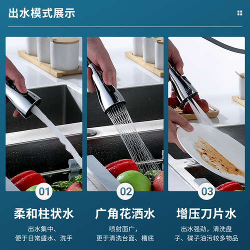 Kitchen faucet multifunctional extension nozzle anti-splash bubbler booster shower blade universal extender