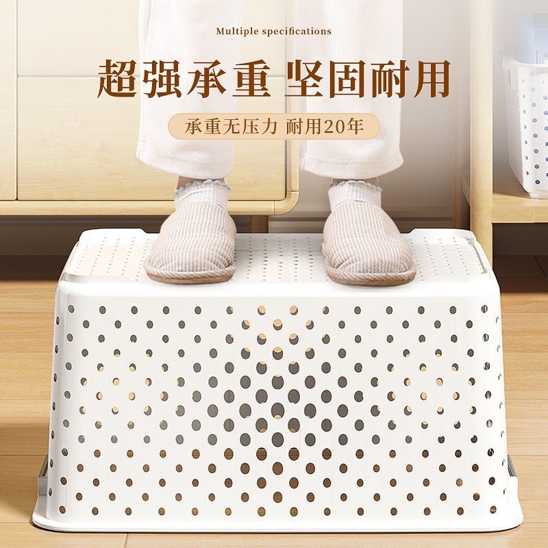 Cesta de almacenamiento de plástico con asa, ideal para cocina o escritorio, gran capacidad, diseño con drenaje