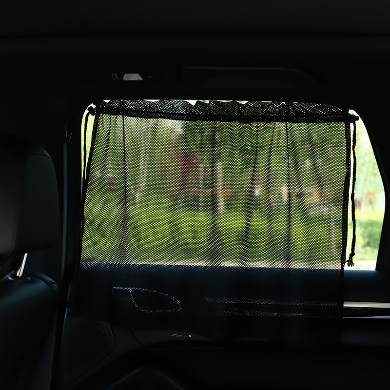 Car Sunshade Window Curtain Summer Mesh Adhesive Sunshade for Car Side Window