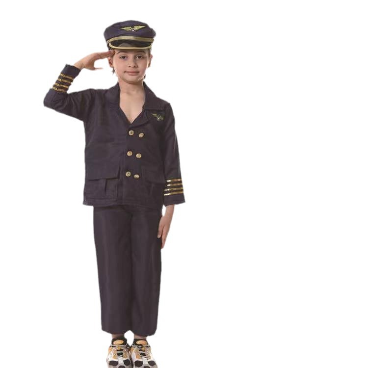 ハロウィーン子供警察服ロールプレイ子供ゲーム服ショーハロウィーン変装舞踏会パーティー衣装