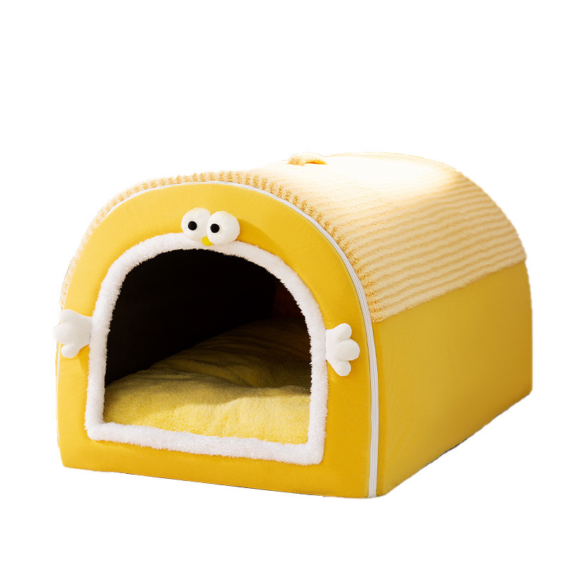 Otoño y invierno caliente a prueba de viento bolsa de Mongolia gato perro Teddy pequeño perro perro casa cerrada perro perro