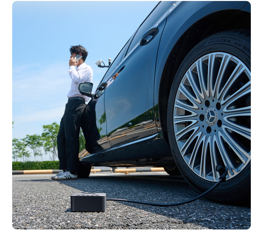 70Mai Wireless Air Pump Tp07 Car Inflator Portable Tire Inflator Digital Display