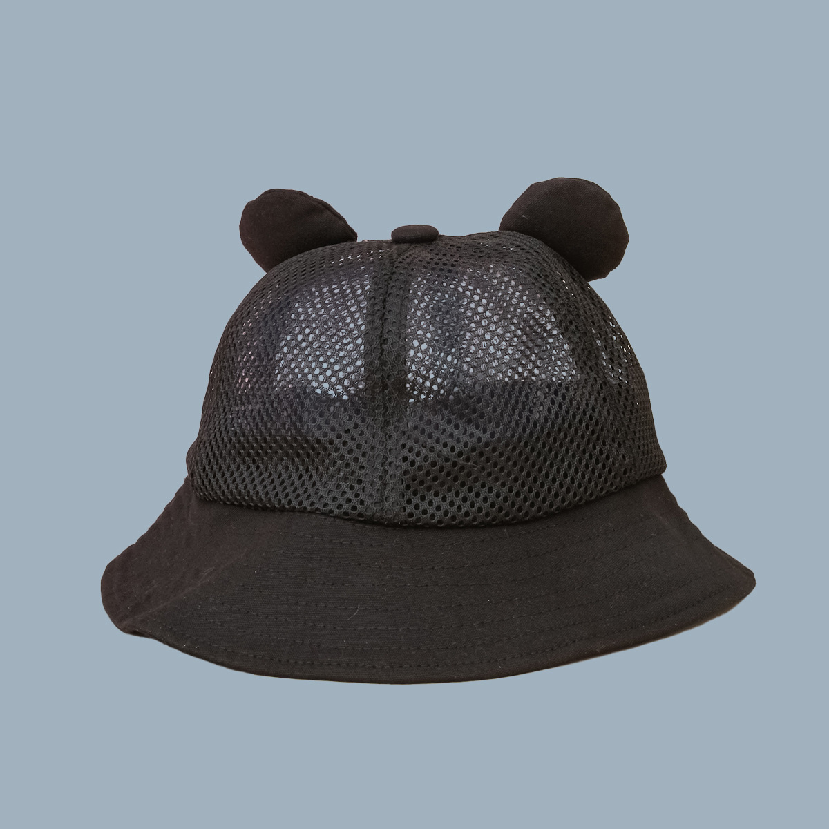 Korean Fashion Casual Shade Breathable Mesh Cloth Frog Fisherman Hat display picture 6