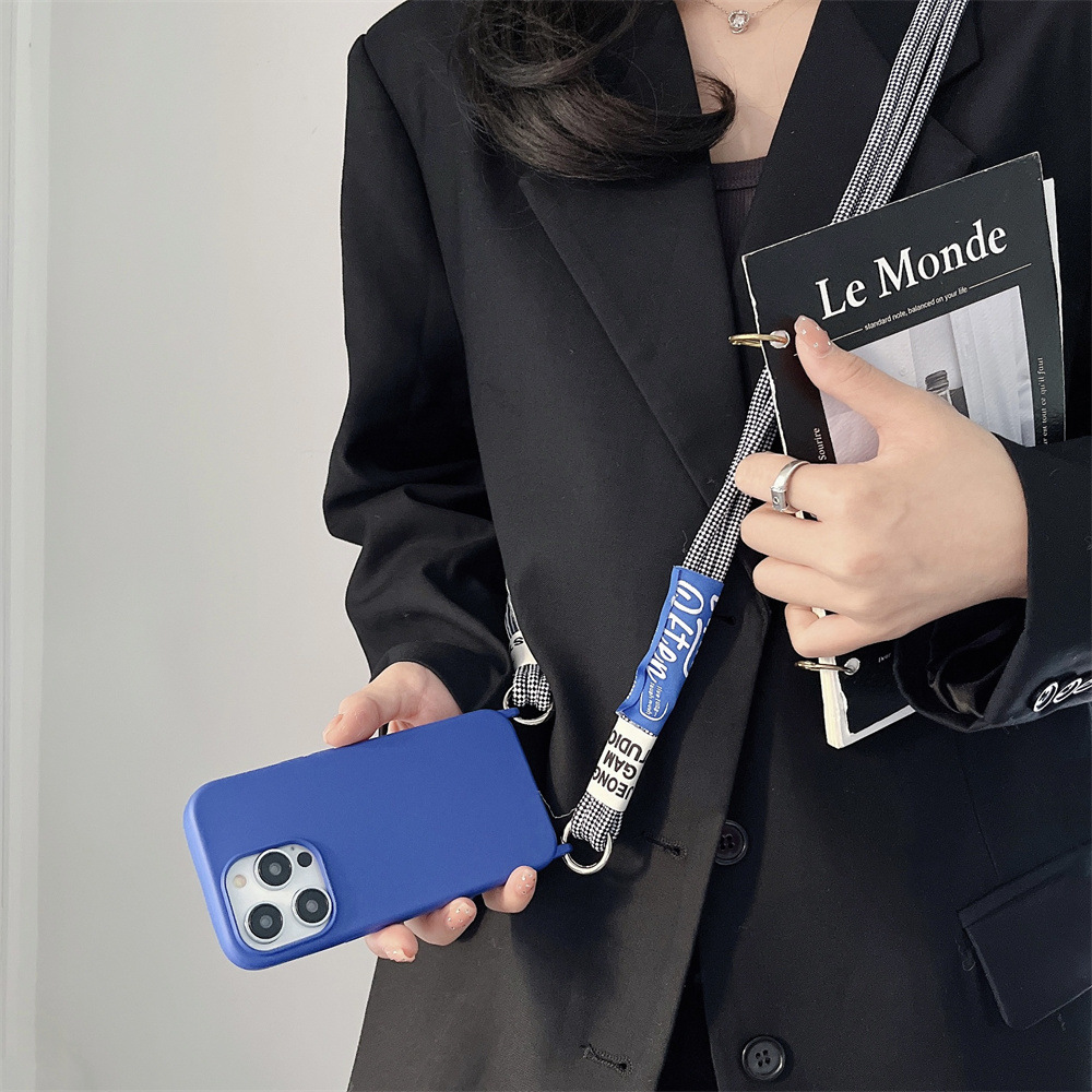 Adatto per Apple iPhone 15promax montato 14Pro accessorio per scheda con coulisse sul retro a tracolla 13 custodia universale per telefono_voghion.com