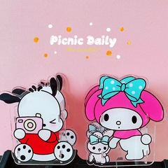 原創三麗鷗筆筒亞克力組裝帕恰狗卡通美樂蒂學生文具設計收納文創