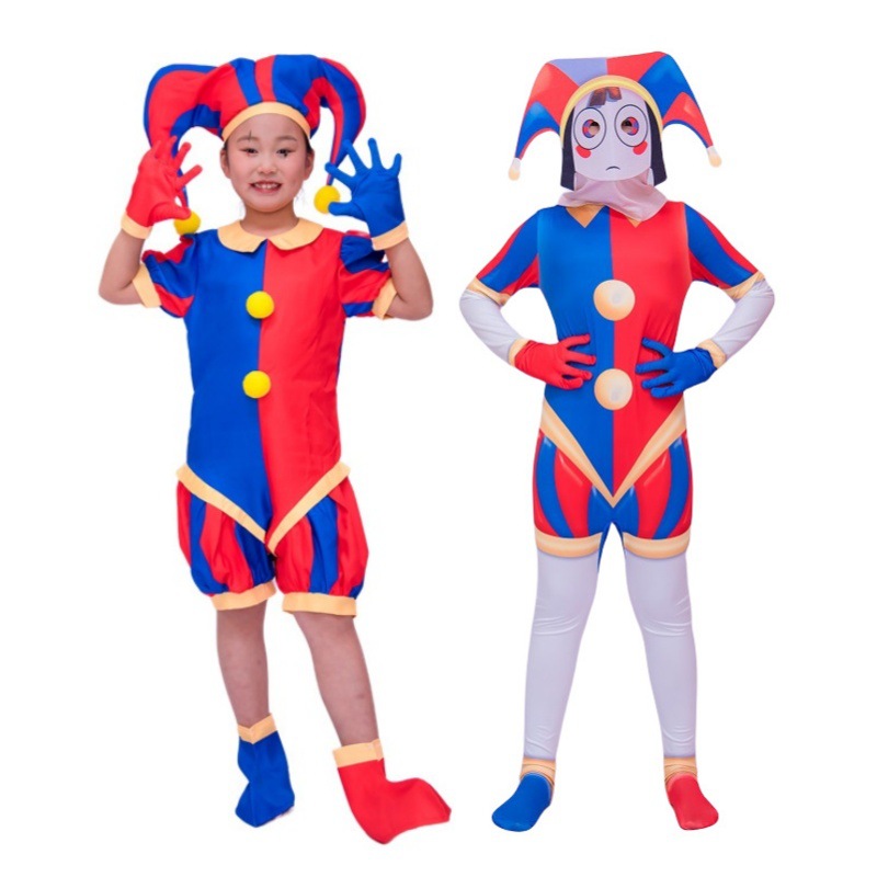 Cross-border magical digital circus cos clothing onesie Pomni clown…