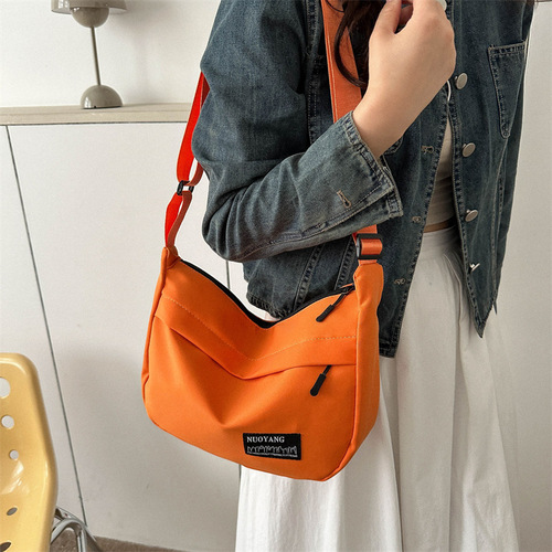 Oxford cloth large-capacity fashionable casual bag  summer new style single shoulder crossbody bag tutoring bag women's trendy bag