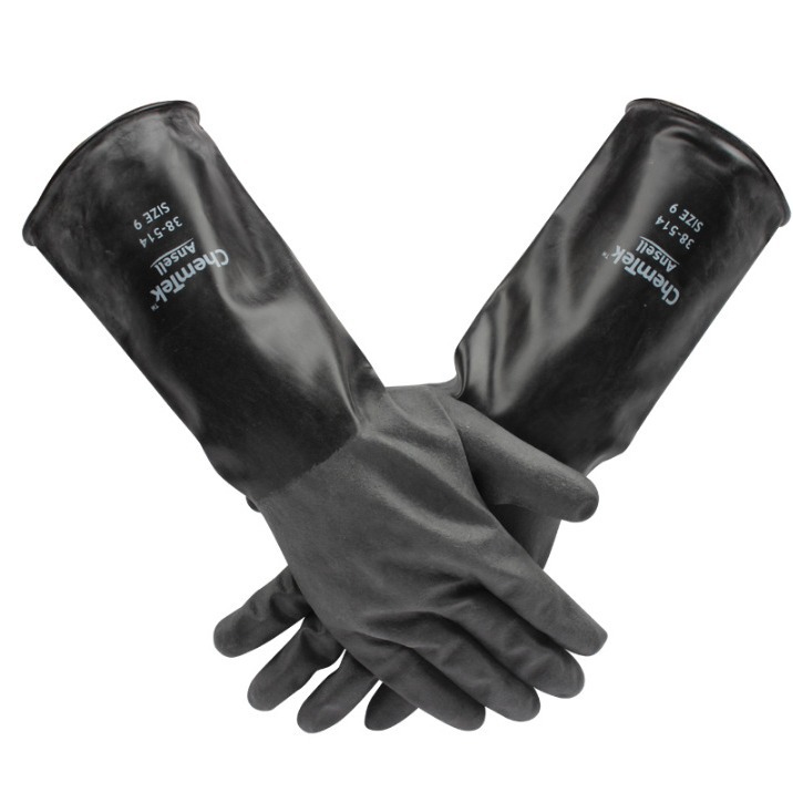 思尔/Ansell 38-514丁基橡胶防化手套耐酸碱耐腐蚀