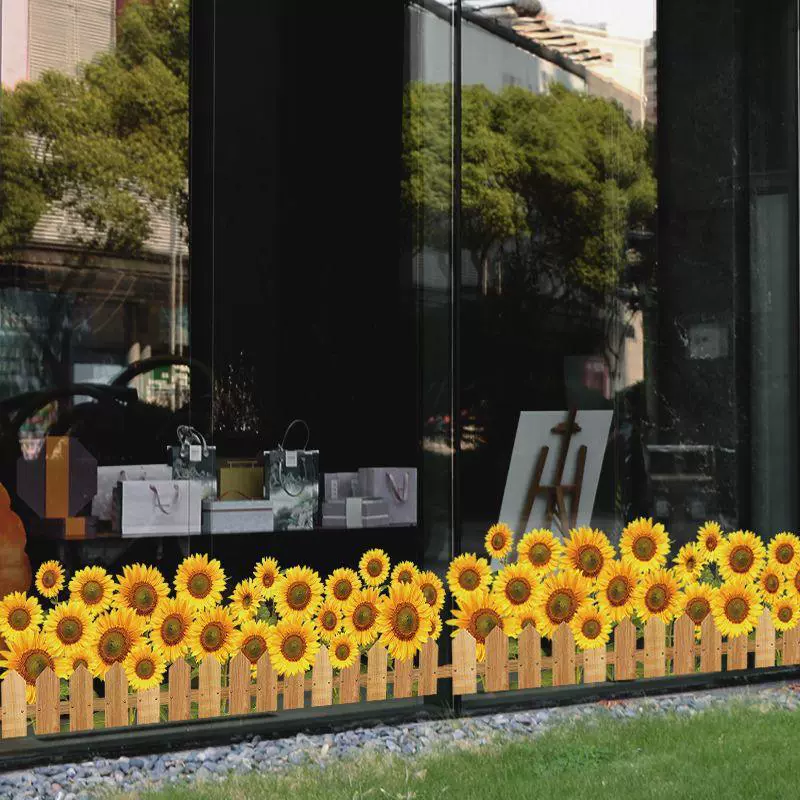 Магазин одежды Свежие плинтусы стеклянные декоративные наклейки 3d стерео детский сад окна наклейки тюльпан настенные наклейки