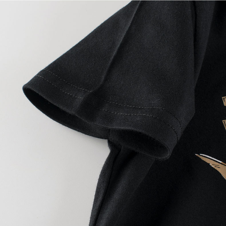 27kids ropa para niños 2025 verano niño dinosaurio camiseta de manga corta impresión ropa de bebé de media manga