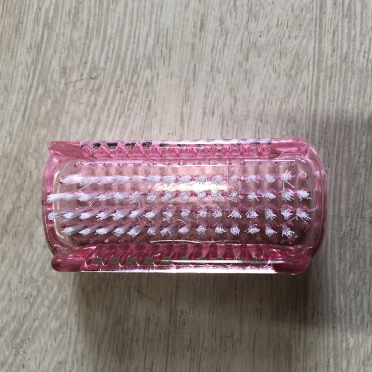 Suministros de uñas herramientas cepillo de uñas cepillo de polvo de doble cara cepillo de manicura superficie de la uña cepillo de limpieza de polvo