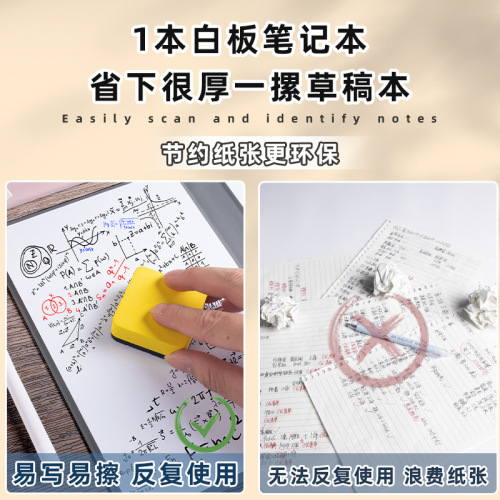 A4 whiteboard notebook draft board draft artifact can be erased and erased a5 draft notebook blank writing board