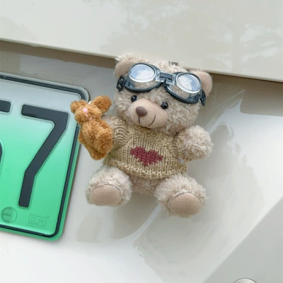 Internet Celebrity Cute Foreign Car ornaments - no-2-foreign-style-bear-exterior-decoration-with-paste