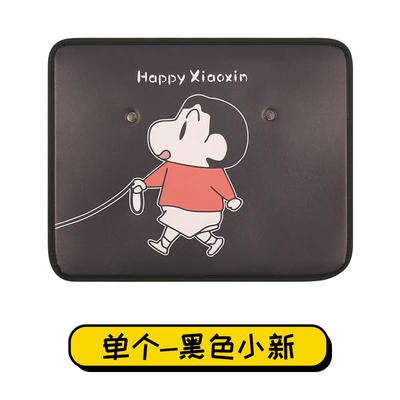 Cute Shin-Chan Car Rear Seat Anti-Kick Mat for Women, Cartoon Car Seat Back Protector, Hanging Anti-Dirt Mat (Chair back anti-kick pad) - black-shin-chan