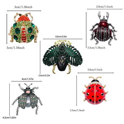 Yaxa sancaqları — Insect Brooch, Cute Ladybug