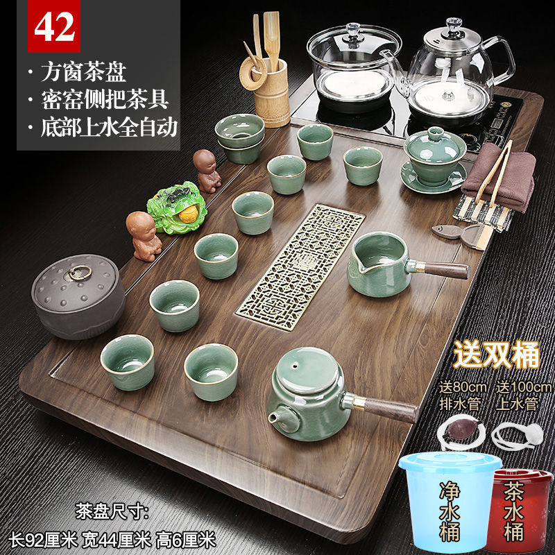 Ge Kiln 측면 손잡이 42 정사각형 창 유리 전기 제품 + 이중 물통