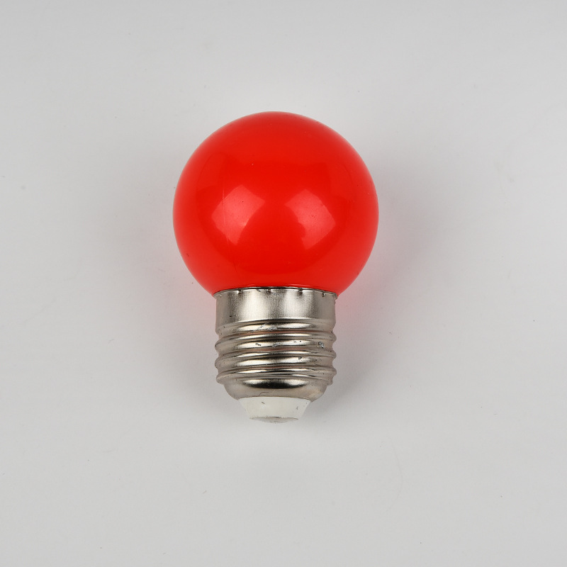 Bombilla de linterna led roja e27 boca de tornillo bombilla pequeña roja festiva Dios de la riqueza bombilla de Buda 3W5W burbuja de bola roja