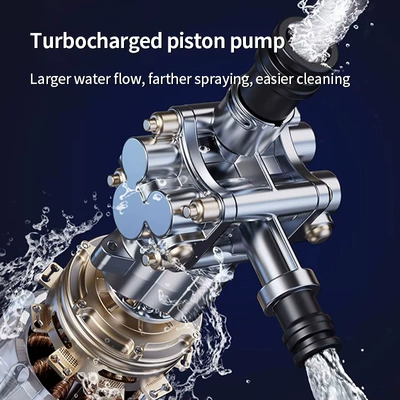 High pressure car wash water gun: gun for cross-border wireless car