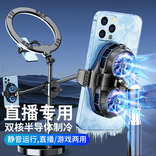 Mobile Game Live Broadcast Cooling Semiconductor Plug-In Cooling Fan Silent Live Broadcast Mobile E-Sports Radiator Factory