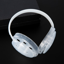 耳罩架子耳捂保暖耳罩支架配件耳吾碗宽白中架三件套耳捂架半成品