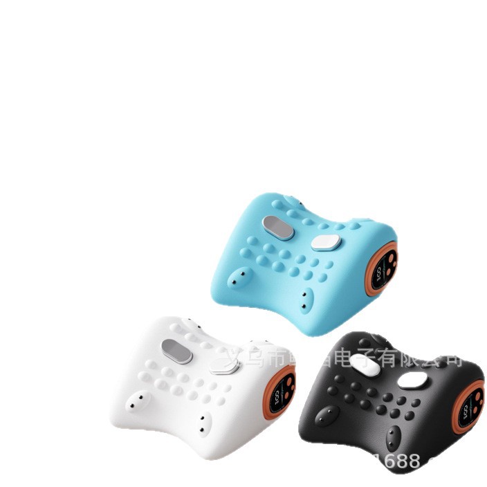 Máquina de masaje de cuello fuente transfronteriza micro corriente calentamiento vibración control remoto manual 5 en 1 almohada de masaje de columna cervical