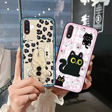 适用三星手机壳创意软壳动漫质感纯色搞怪3D刺绣可爱布贴硅胶