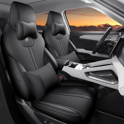 Modelə uyğun (Original) oturacaq örtükləri Interior Modification Car Seat Cover - mysterious-black-deluxe-edition-note-the-model-year-rear-half-pack