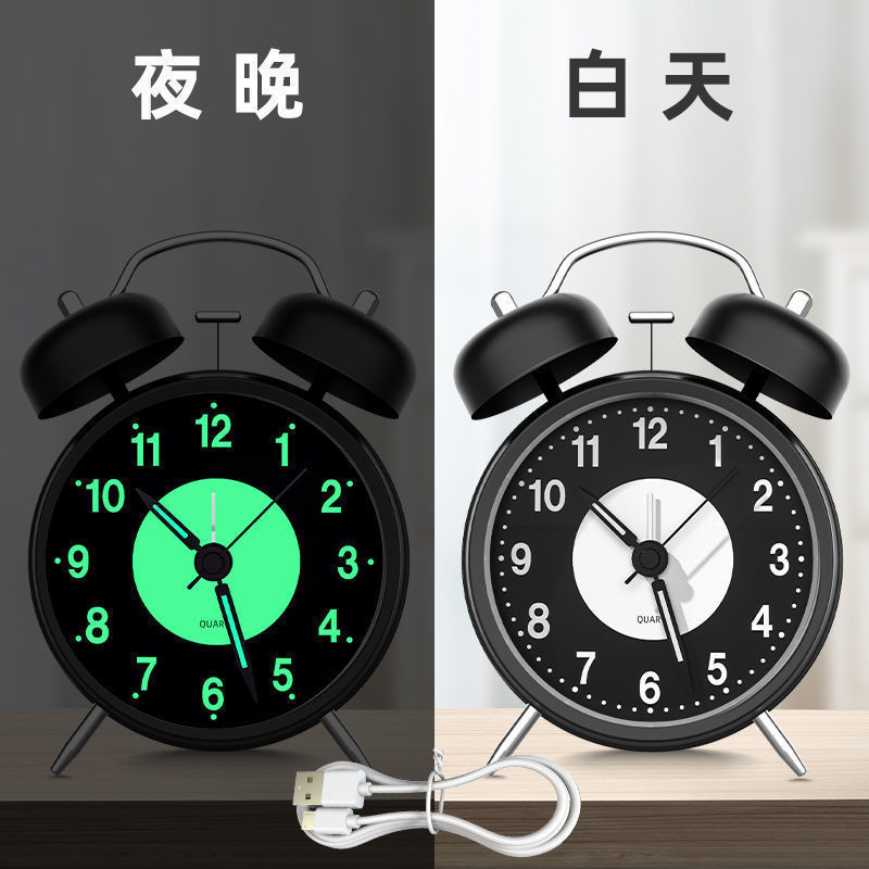 2025 nuevo reloj de despertador mecánico estudiantes de secundaria y secundaria ancianos despierta carga pequeña alarma