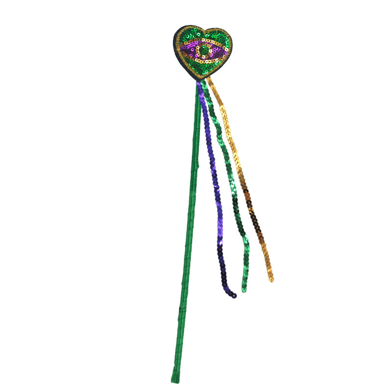 Mardi Gras fiesta de carnaval brasileño transfronterizo oro púrpura verde tricolor piezas de vestuario