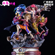 工厂批发海贼王LX三船长鬼岛路飞基德罗GK航海王桌面手办模型摆件