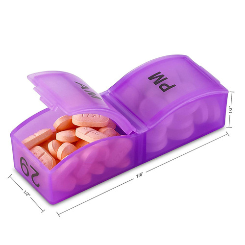 Foreign trade 30 days a month monthly pill storage box AMPM 2 times a day travel storage 31 days 4 weeks pill box