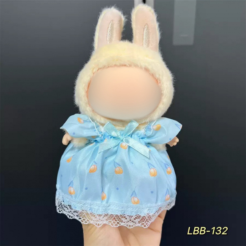 仅衣服适用于17cm拉布布搪胶娃娃毛绒公仔等可穿衣服换装着替套装|undefined